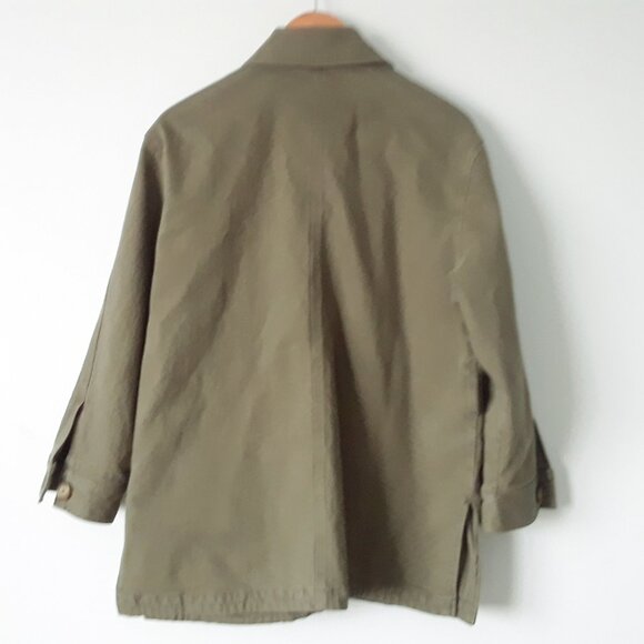Ricki's Army Green Cotton Denim Utility Jacket - Picture 4 of 8